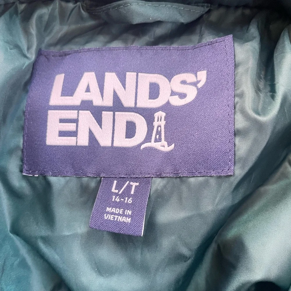 Lands’ End Puffer Jacket - Size Large Tall (LT) - Picture 2 of 3